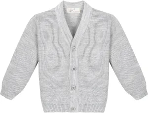Lilax Little Boys Basic Long Sleeve V-Neck Classic Knit Cardigan Sweater