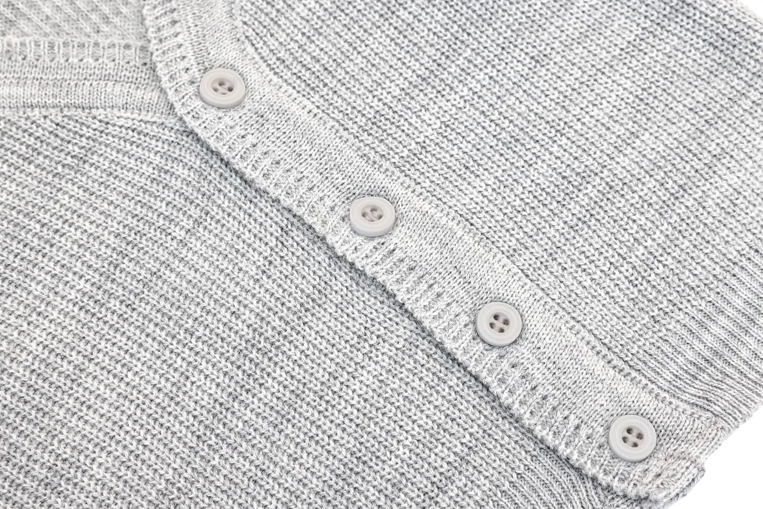 Lilax Little Boys Basic Long Sleeve V-Neck Classic Knit Cardigan Sweater