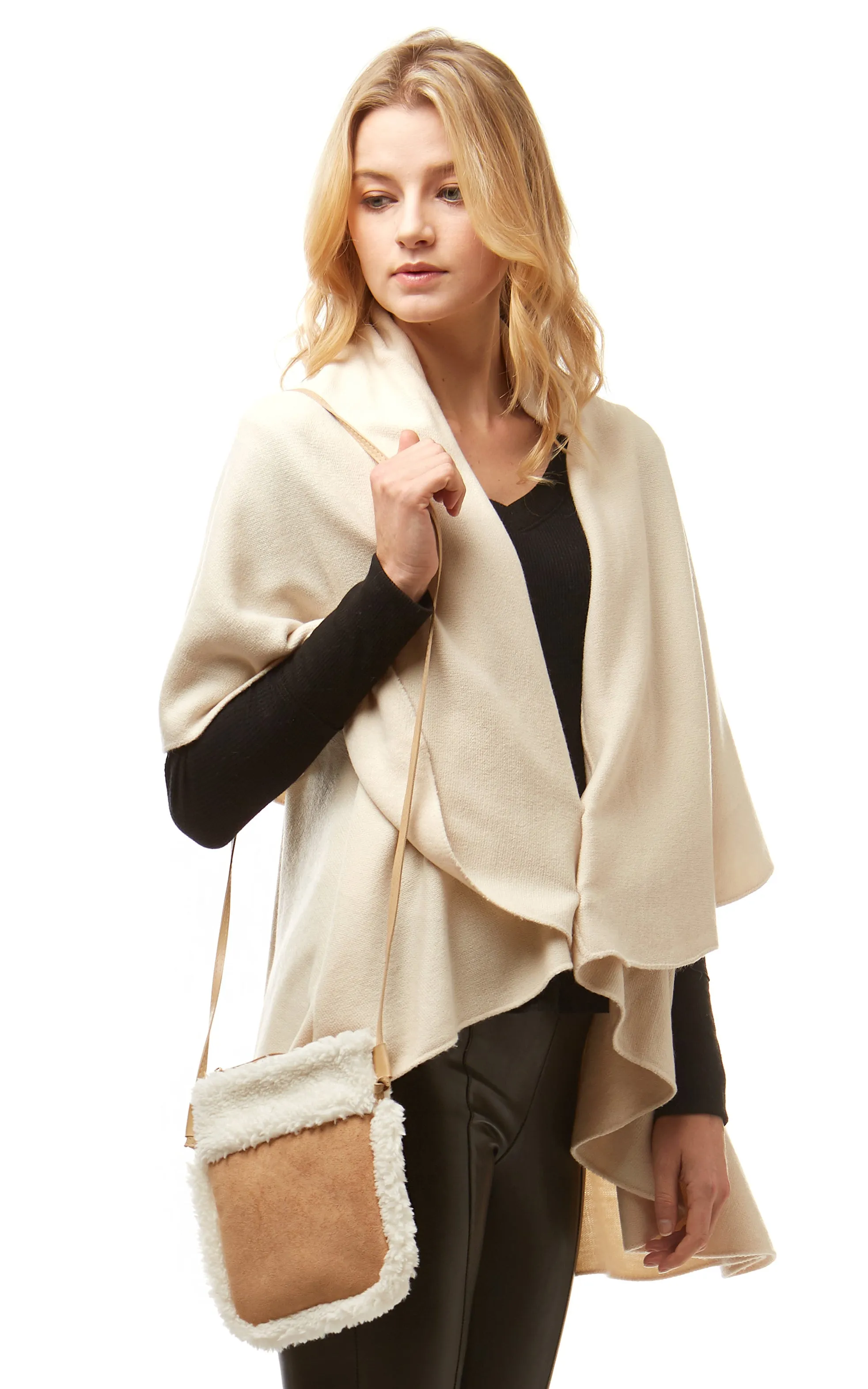 LOA250 Sherpa Fleece Crossbody Bag