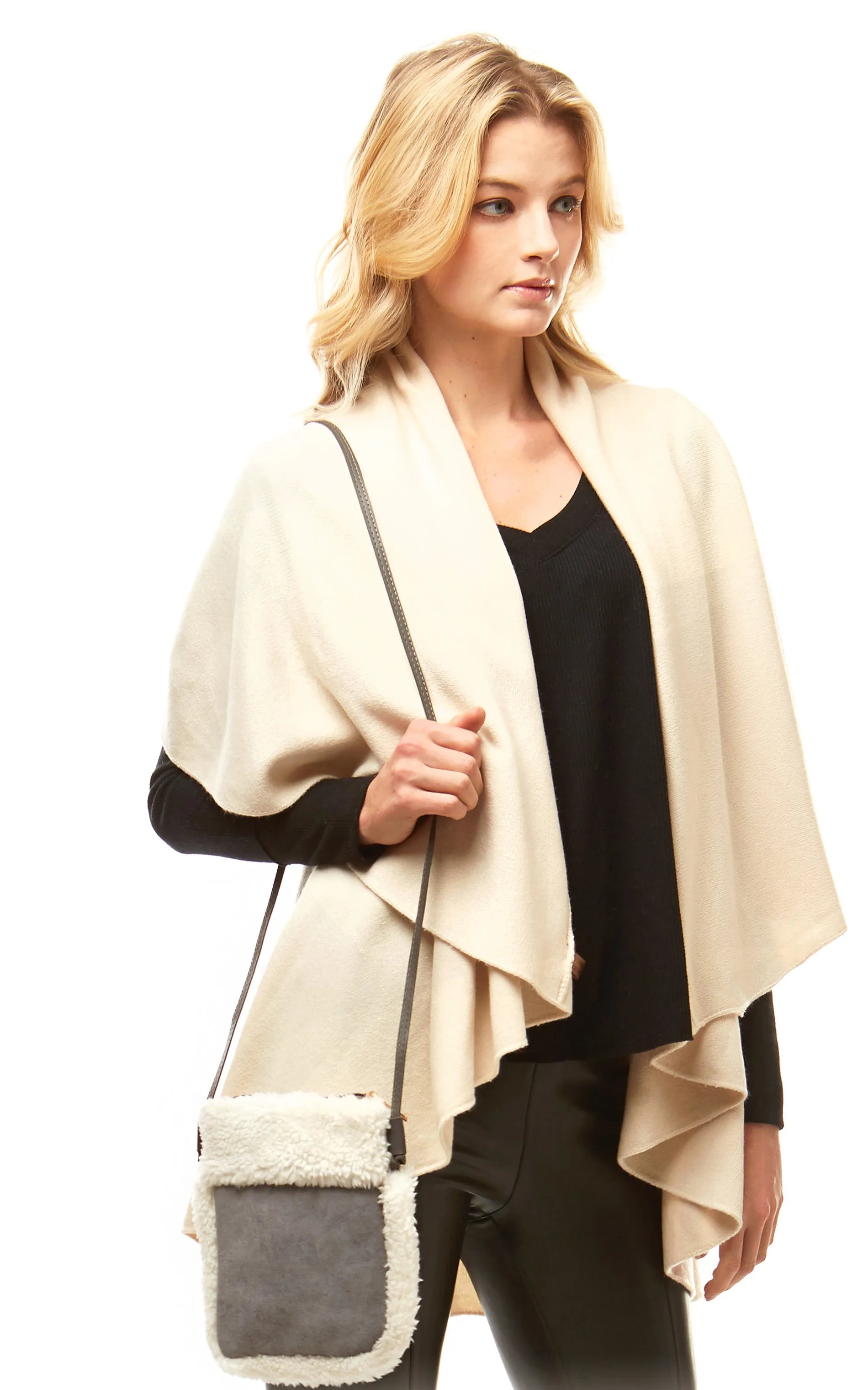LOA250 Sherpa Fleece Crossbody Bag