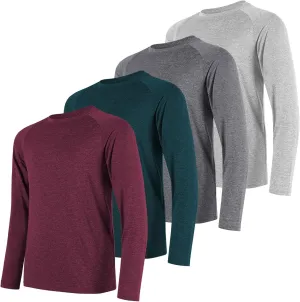 Long Sleeve Shirts for Men Quick Dry Moisture Wicking Sun Protection Workout Mens Long Sleeve Tee Shirts