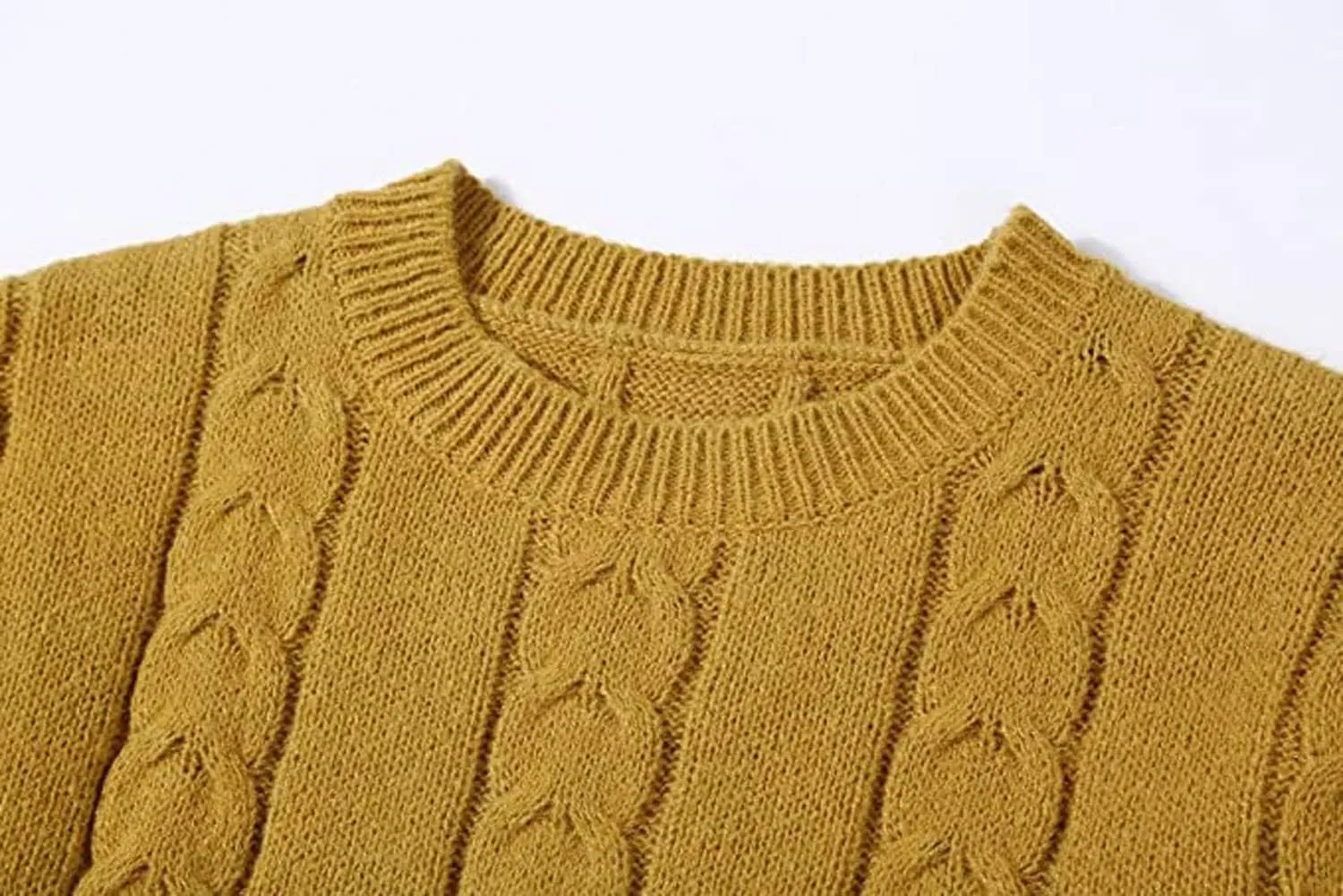 loveimgs Women's Trendy Chunky Cable Knit Long Skirt 2 Piece Outfit Sweater Sets