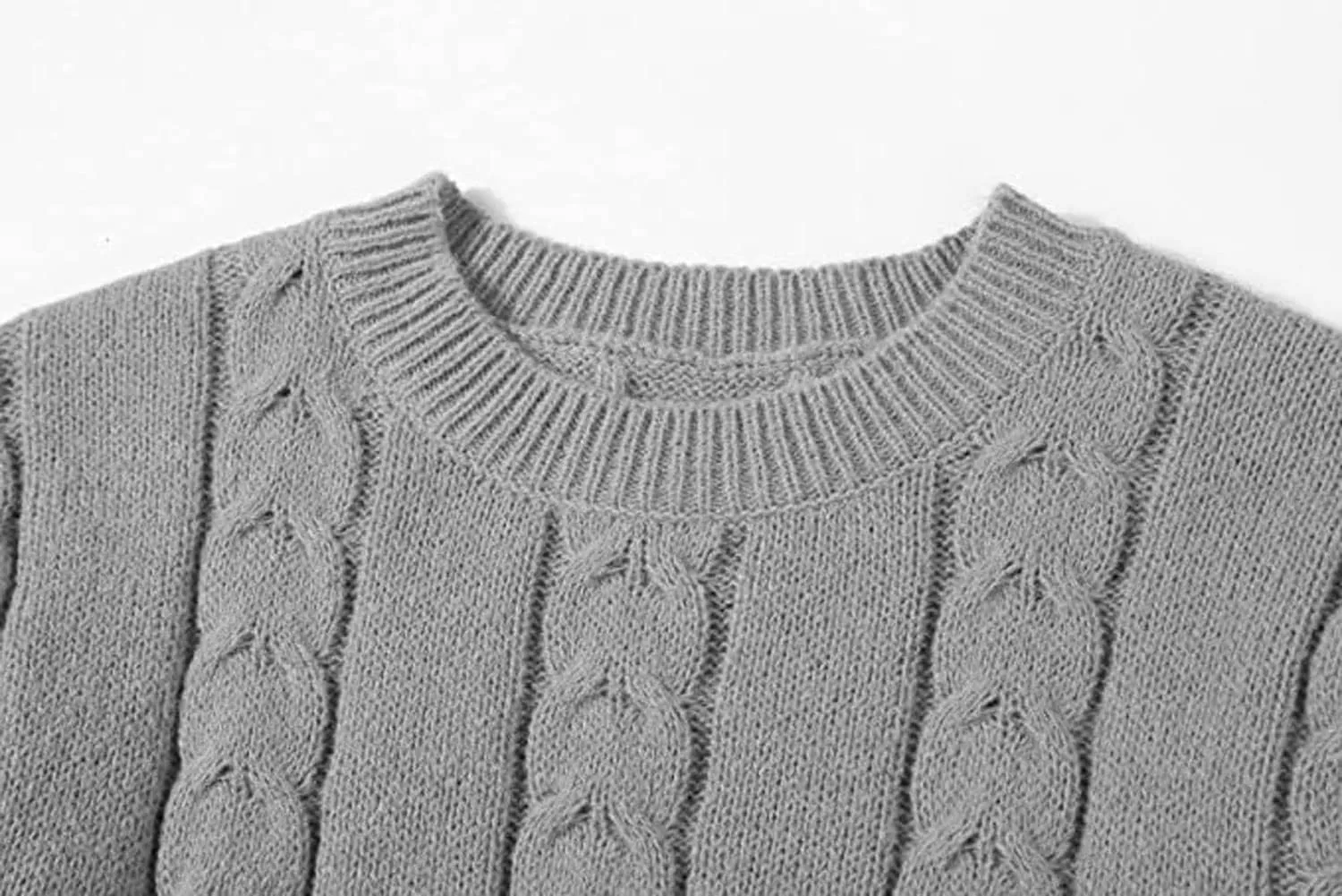 loveimgs Women's Trendy Chunky Cable Knit Long Skirt 2 Piece Outfit Sweater Sets