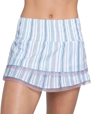 Lucky In Love Women's High Waist Premier Tennis Skort White