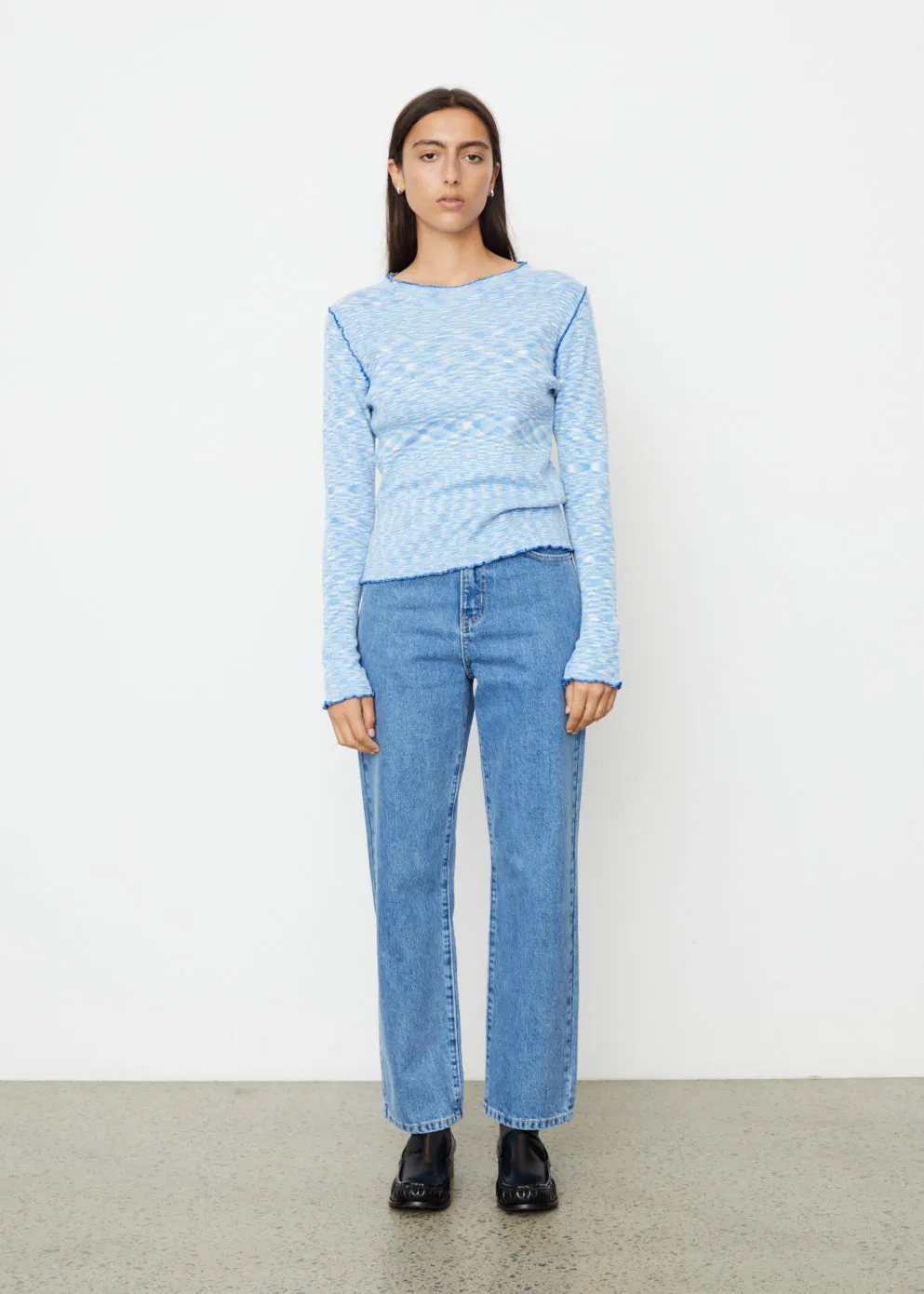 Lydia Space Dye Knit Top