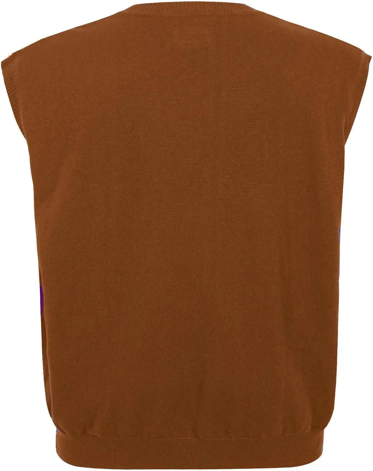 Men Oversized Sweater Vest: Plus Size Big Tall V Neck Cotton Pullover