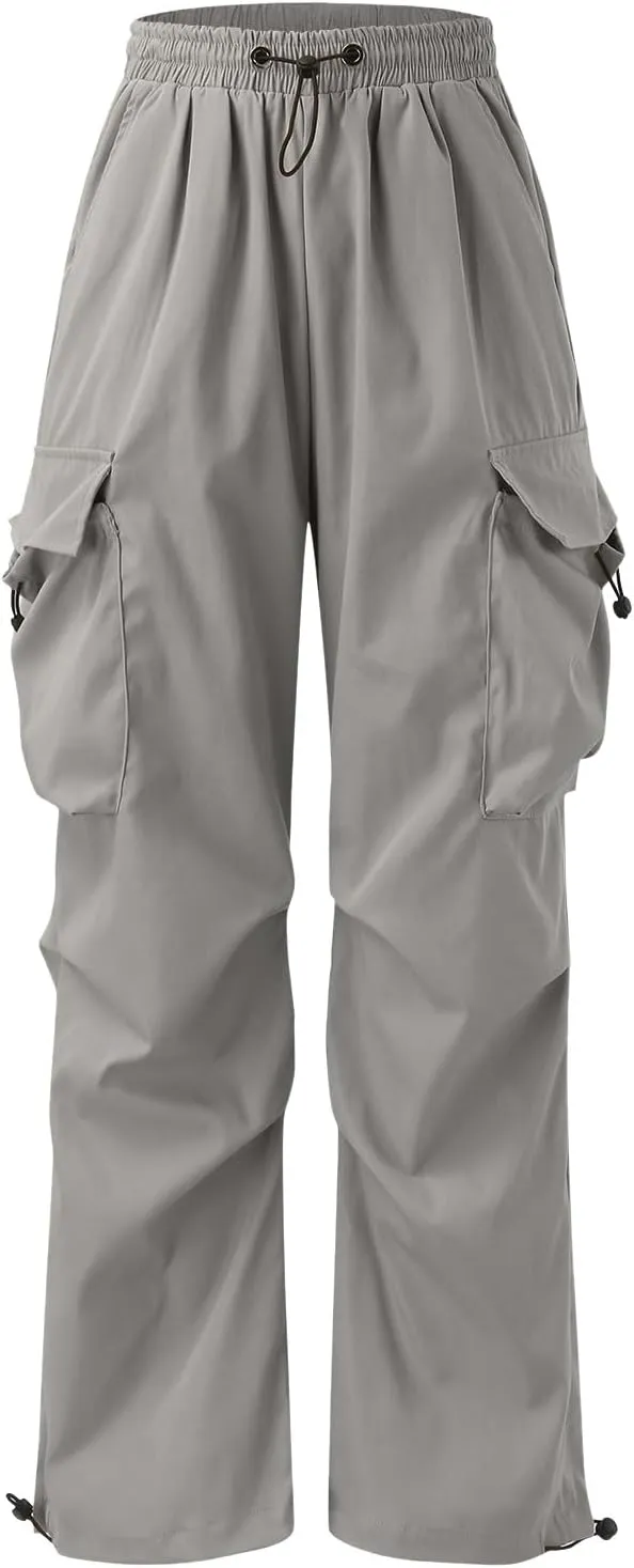 Mens Cargo Pant Elastic Waist Work Pant Multi Pockets Casual Stretchy Outdoor Pants