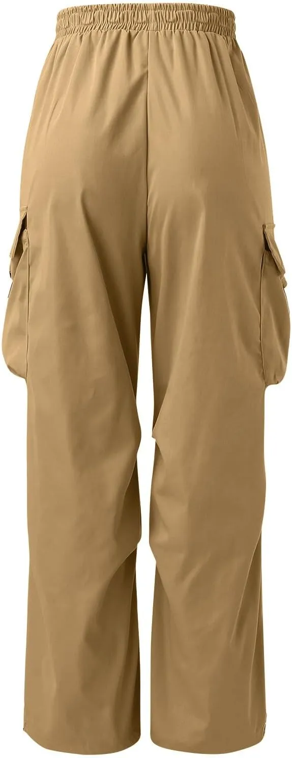 Men's Cargo Pants Casual Stretch Elasticated Waist Pant Combat Work Pant with Pockets