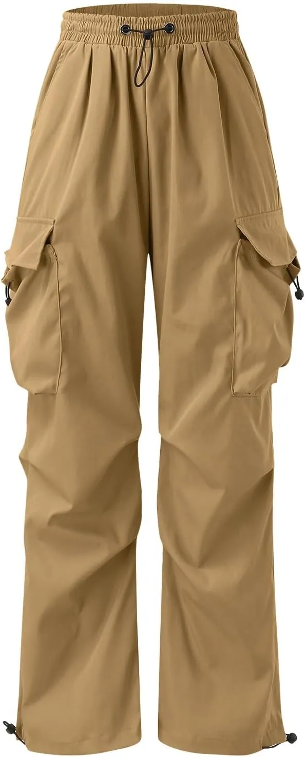 Men's Cargo Pants Casual Stretch Elasticated Waist Pant Combat Work Pant with Pockets