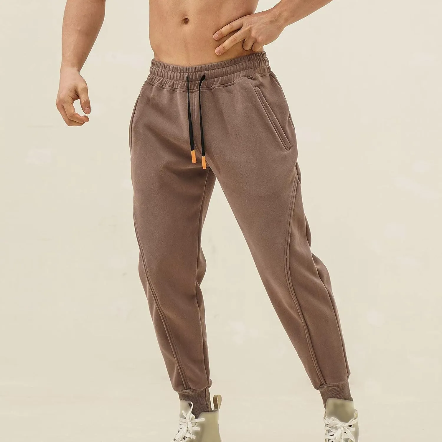 Mens Casual Pants Cargo Trousers Straight Fitness Pant Work Wear Combat Safety Overalls Trouser with Multi-Pockets