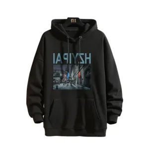 Men's Casual Thicken Printed Hoodie