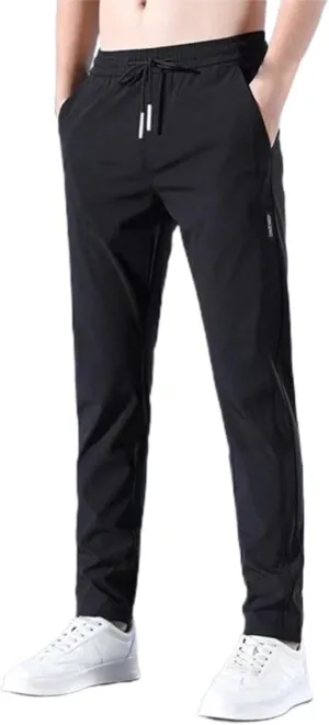 Men's Combat Cargo Pants Casual Linen Stretch Elastic Waist Pant Sweatpant Joggers Baggy Running Sports