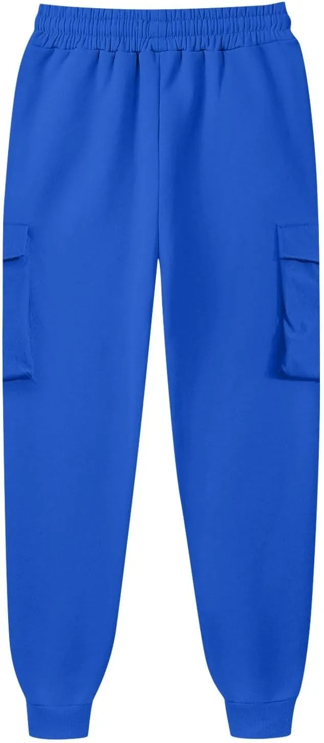 Men's Cotton Casual Cargo Work Pants Cotton Cargo Pants Gym Sweatpants Hiking Tactical Pants with Multi Pockets