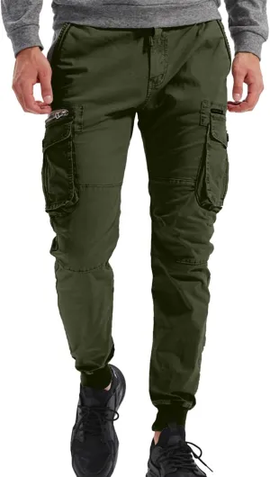 Men's Joggers Leggings Color Pants Casual Multi-Pocket Men's Trousers Tooling Solid Men's Pants Athletic Pants