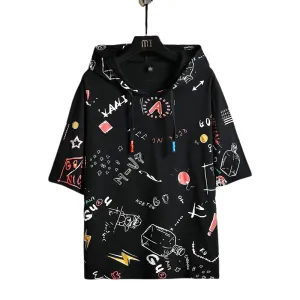 Men's Short Sleeves Hip Hop Hoodies
