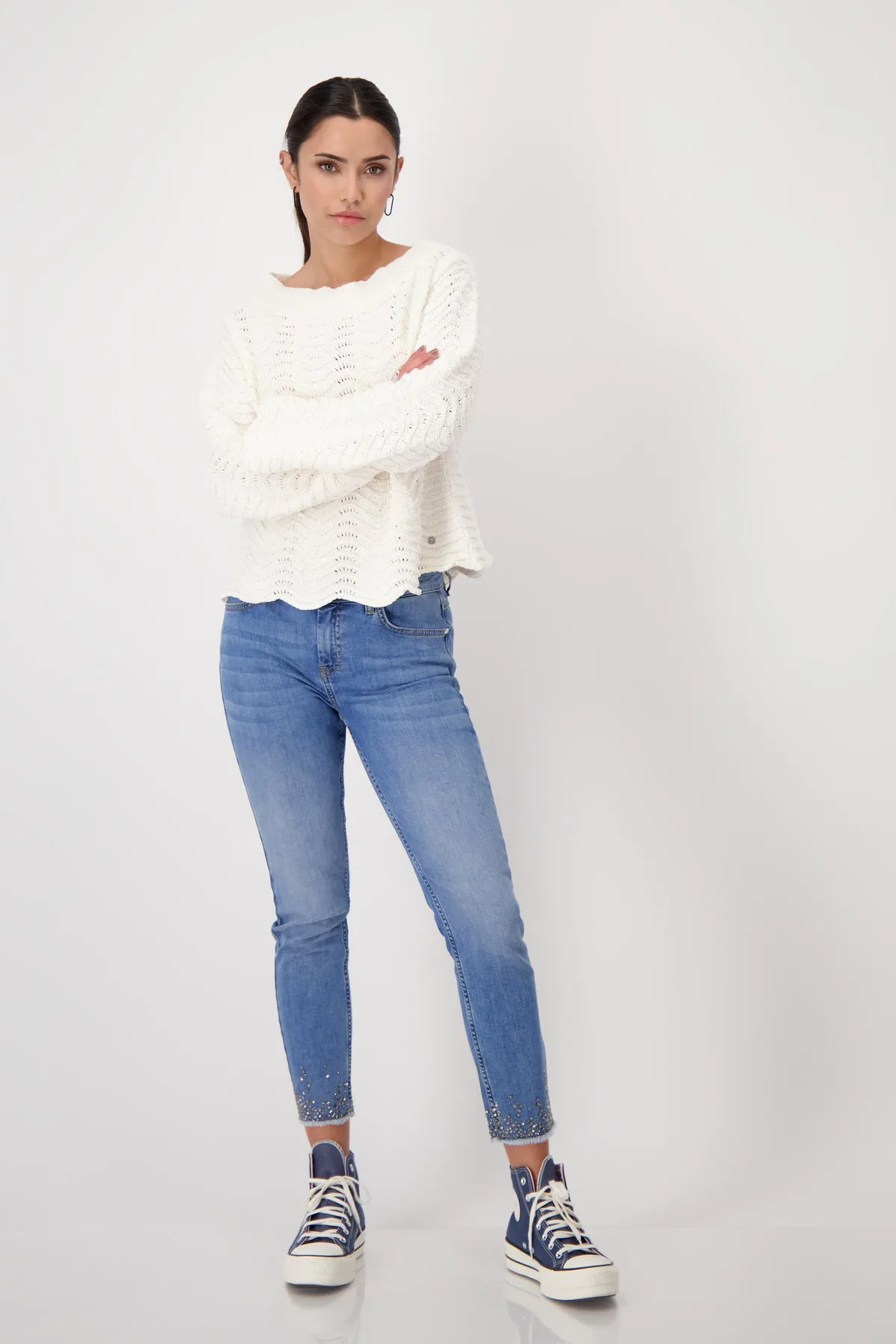 MONARI JEWEL HEM JEAN