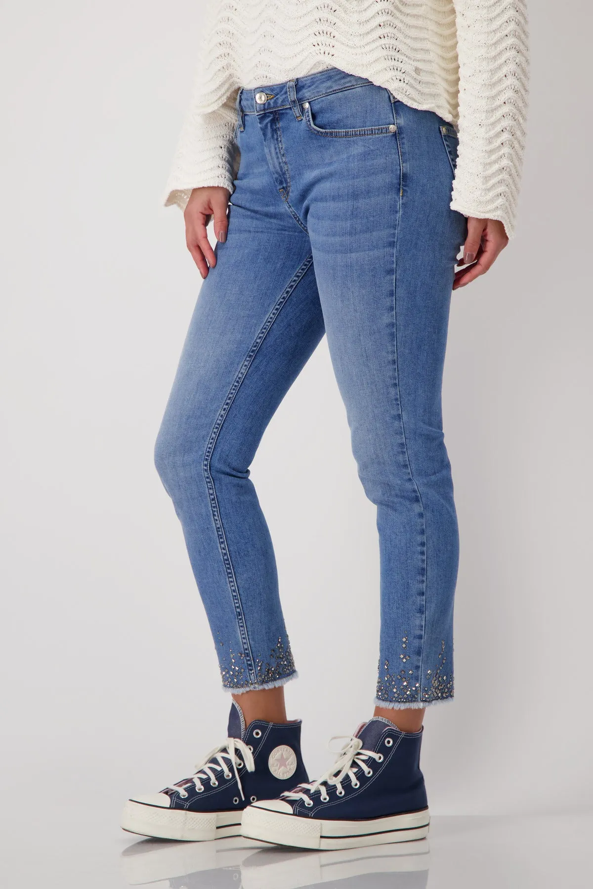MONARI JEWEL HEM JEAN