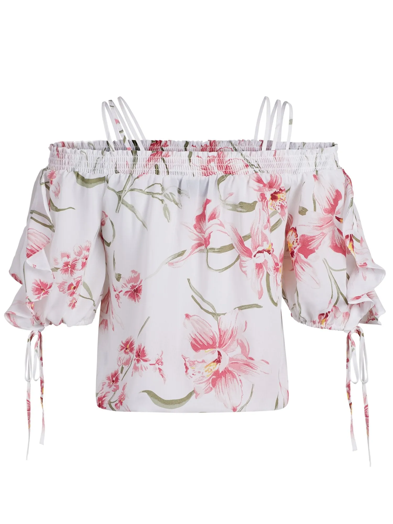 Multi-Strap Blouse - 7th Avenue