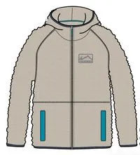 North Coast Full Zip Recycled Sherpa Fleece - Oatmeal