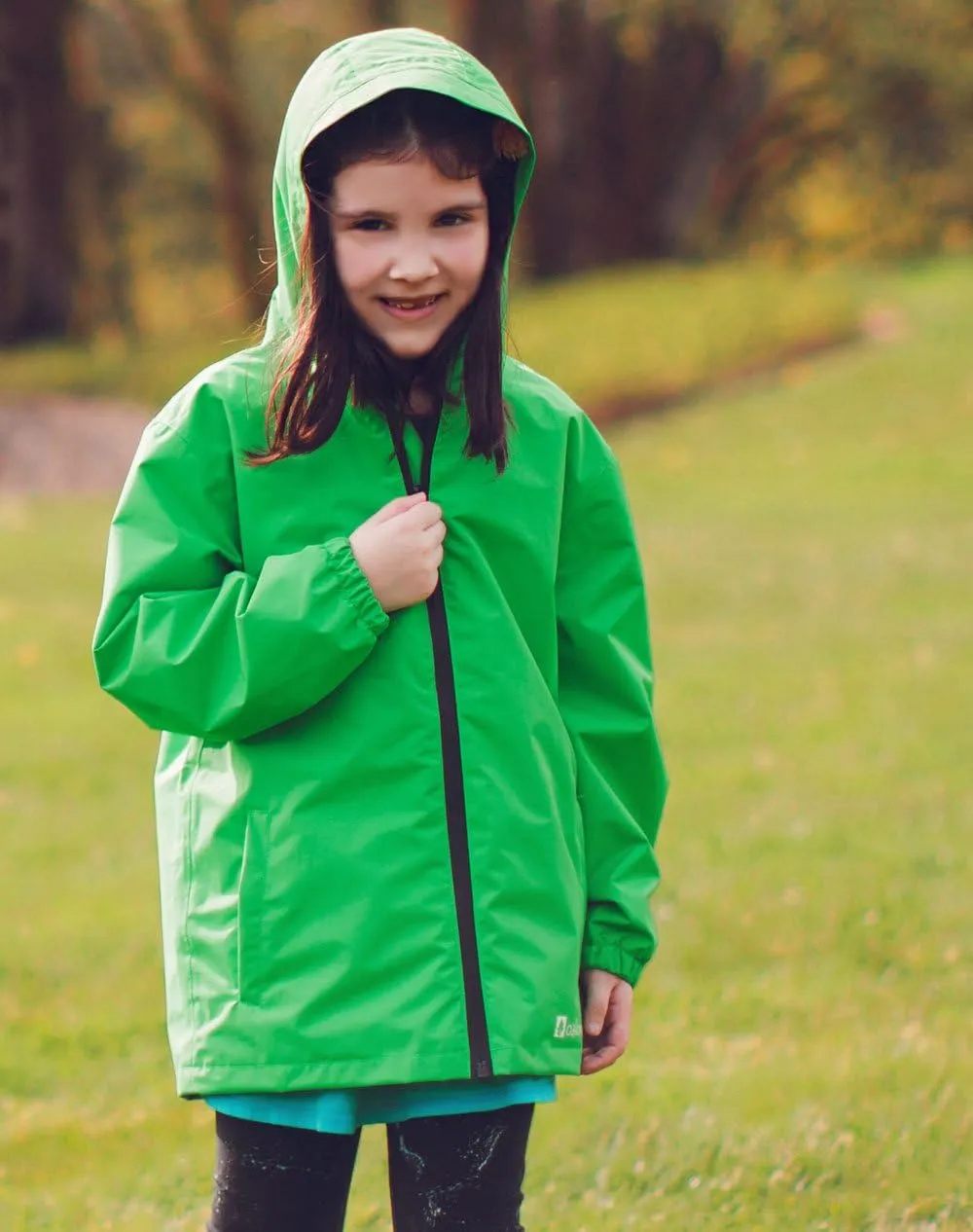 OAKI Rain Wind Shell Jacket for Kids/Toddlers, Waterproof, Breathable, Lightweight with Hood
