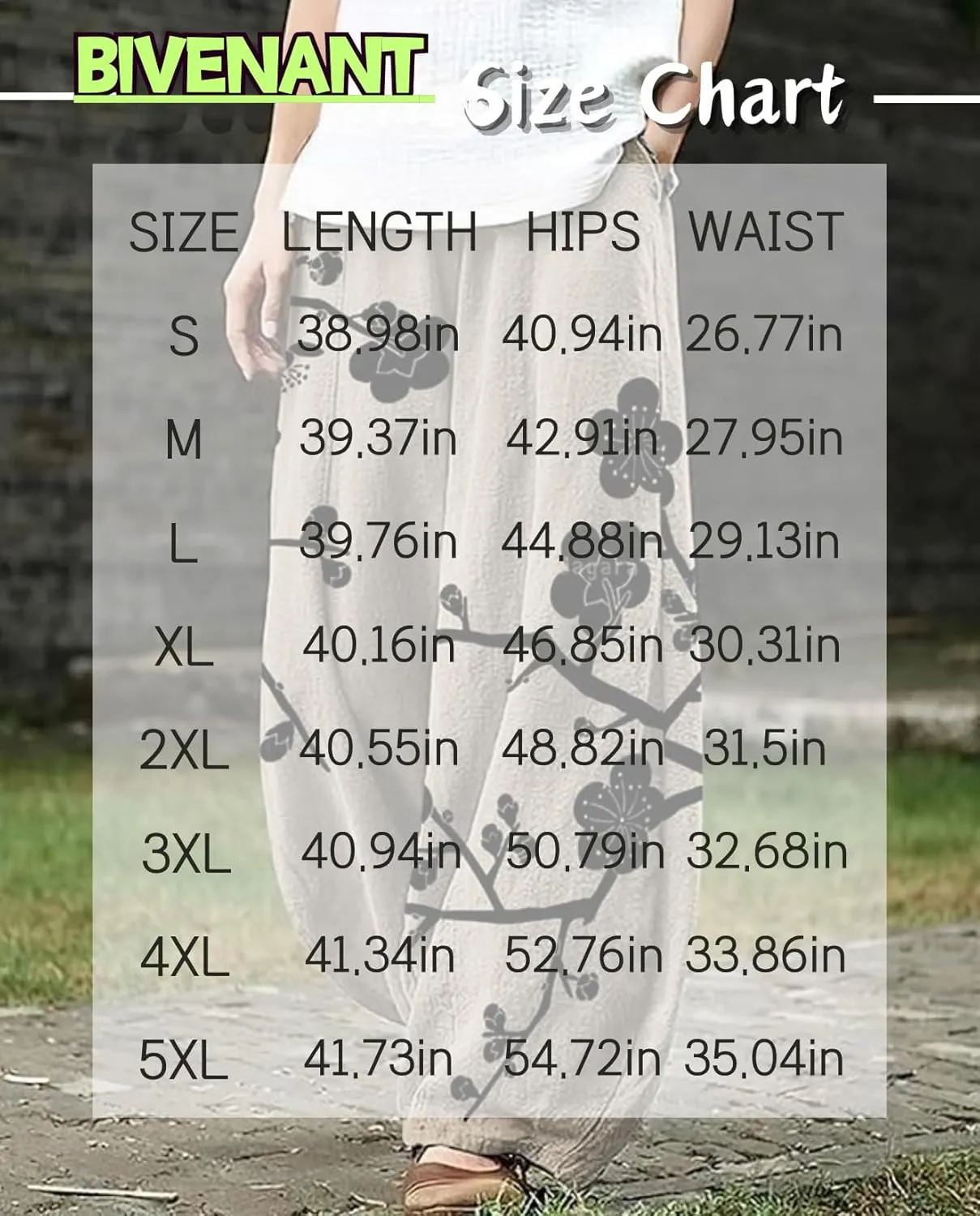Ocean Print Cargo Pants for Women Cotton Linen Japanese Baggy Trouser Casual Boho Oil Painting Pants Wide Leg
