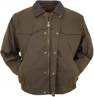 Outback Trading Company Men's 2149 Trailblazer Waterproof Breathable Fleece Lined Cotton Oilskin Western Jacket