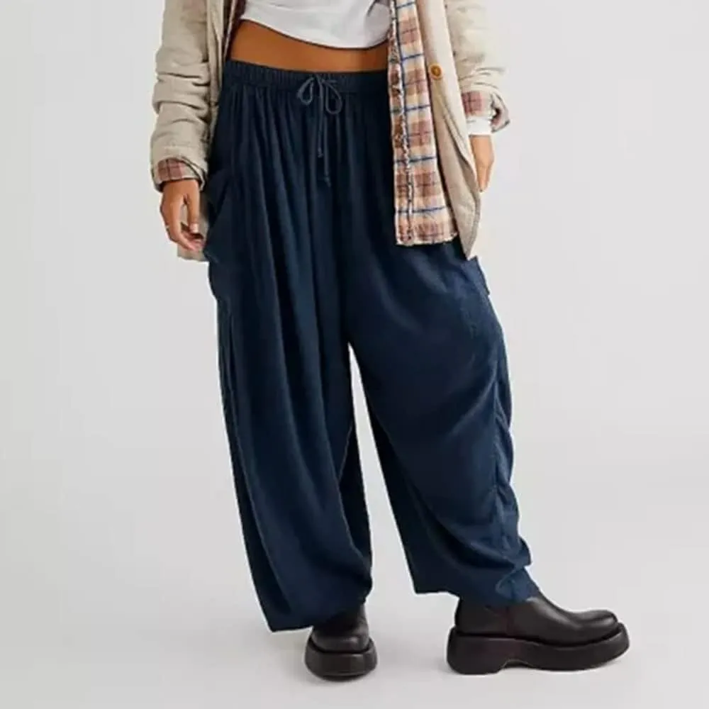 Quinn Plus Size Pants, Quinn Pants for Women Linen Pants with Pockets Summer Harem Pants Boho Beach Pants