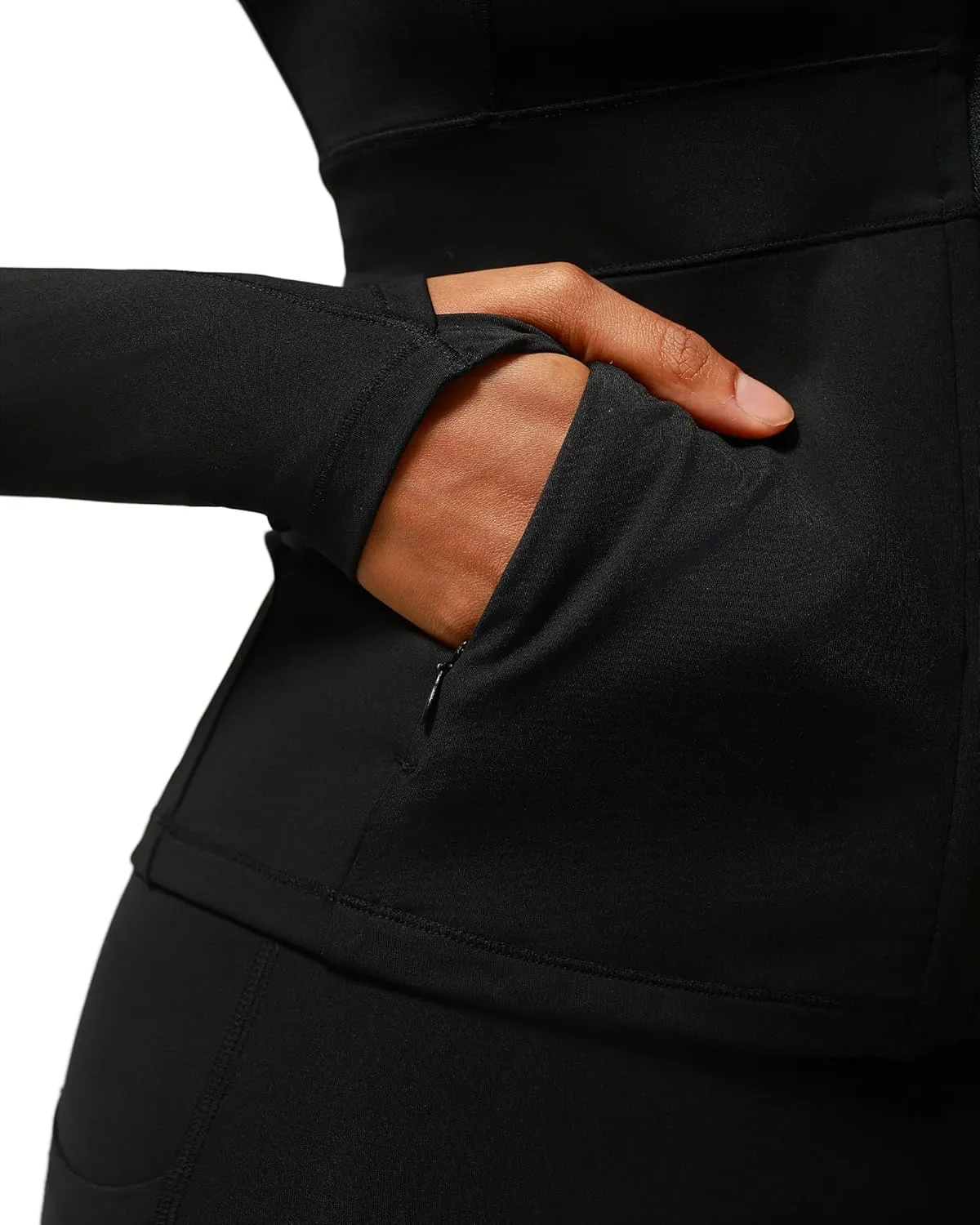 RUNNING GIRL Workout Jackets for Woman, Ultra Soft Zip Up Jacket for Yoga Running, BBL Jacket with Pockets and Thumb Holes