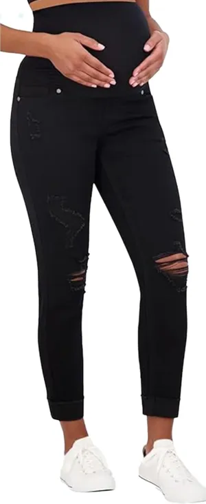 Savi Parker Womens Maternity Jeans Over The Belly - Pregnancy Clothes for All Seasons, Maternity Pants