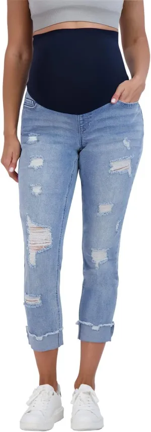 Savi Parker Womens Maternity Jeans Over The Belly - Pregnancy Clothes for All Seasons, Maternity Pants
