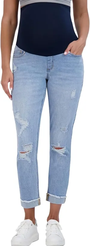 Savi Parker Womens Maternity Jeans Over The Belly - Pregnancy Clothes for All Seasons, Maternity Pants