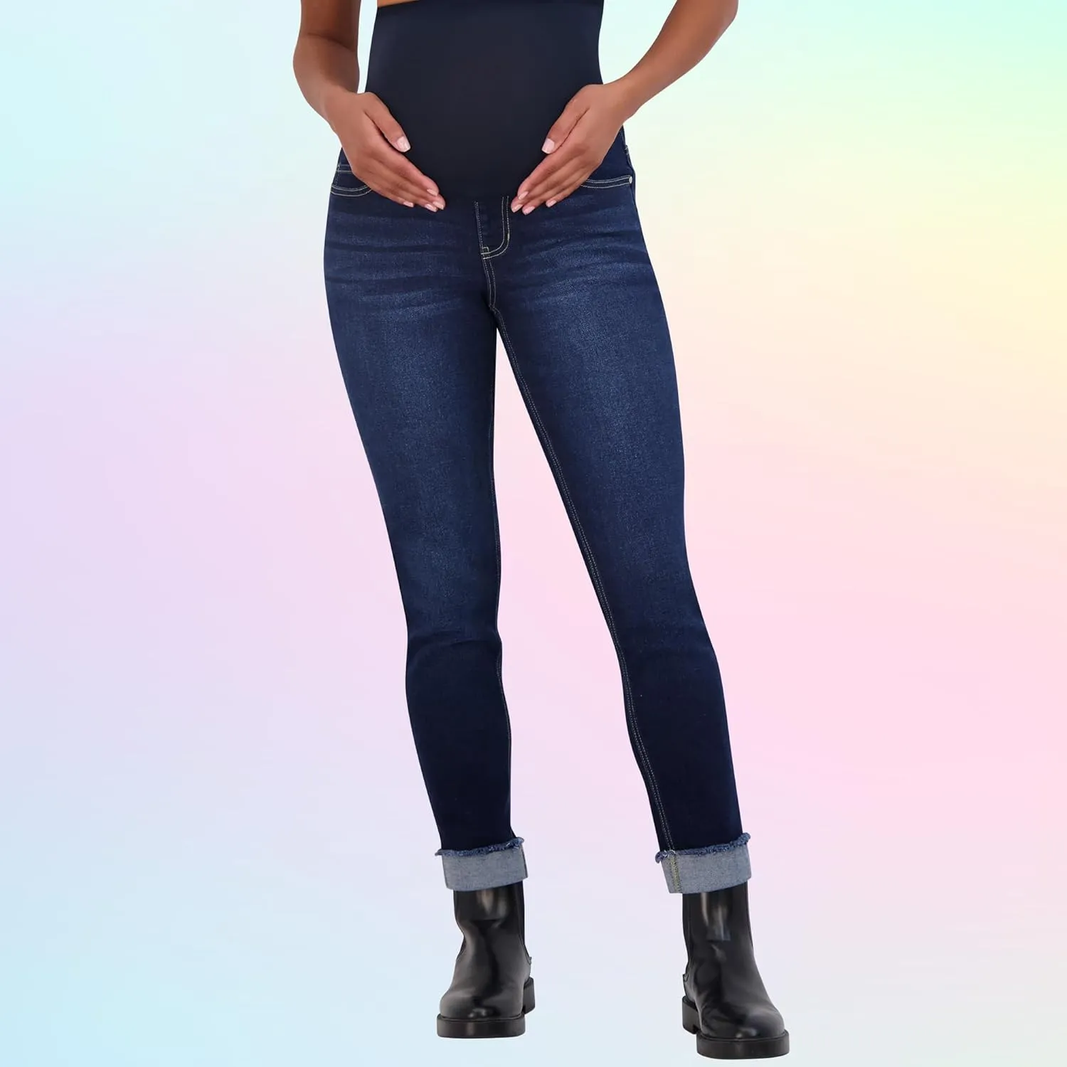 Savi Parker Womens Maternity Jeans Over The Belly - Pregnancy Clothes for All Seasons, Maternity Pants