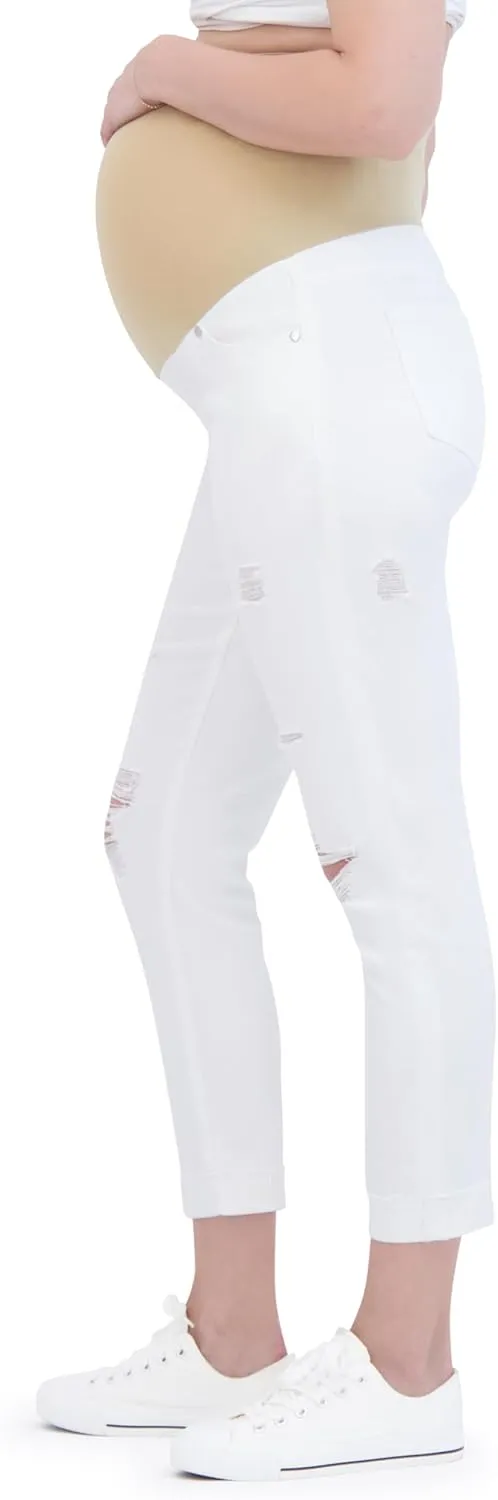 Savi Parker Womens Maternity Jeans Over The Belly - Pregnancy Clothes for All Seasons, Maternity Pants