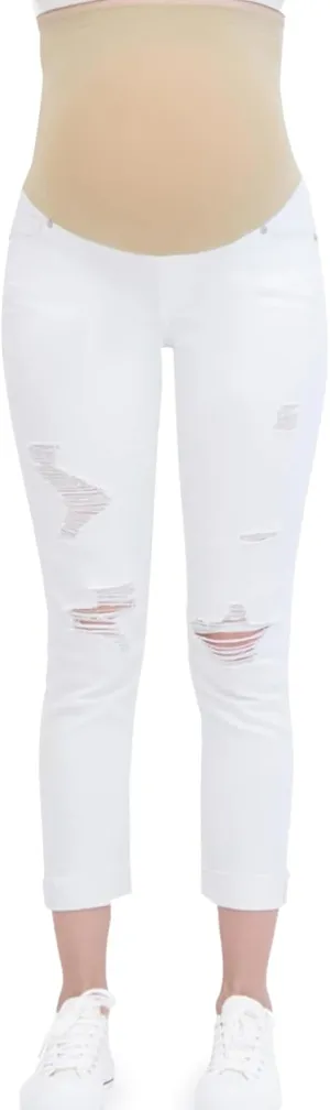 Savi Parker Womens Maternity Jeans Over The Belly - Pregnancy Clothes for All Seasons, Maternity Pants