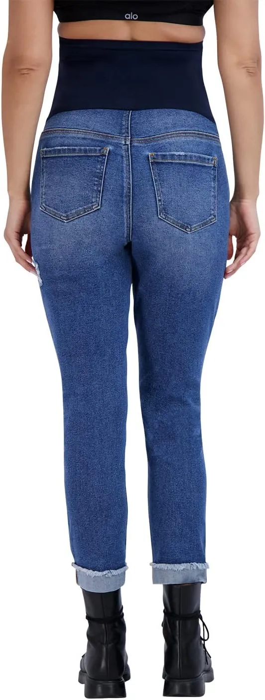 Savi Parker Womens Maternity Jeans Over The Belly - Pregnancy Clothes for All Seasons, Maternity Pants