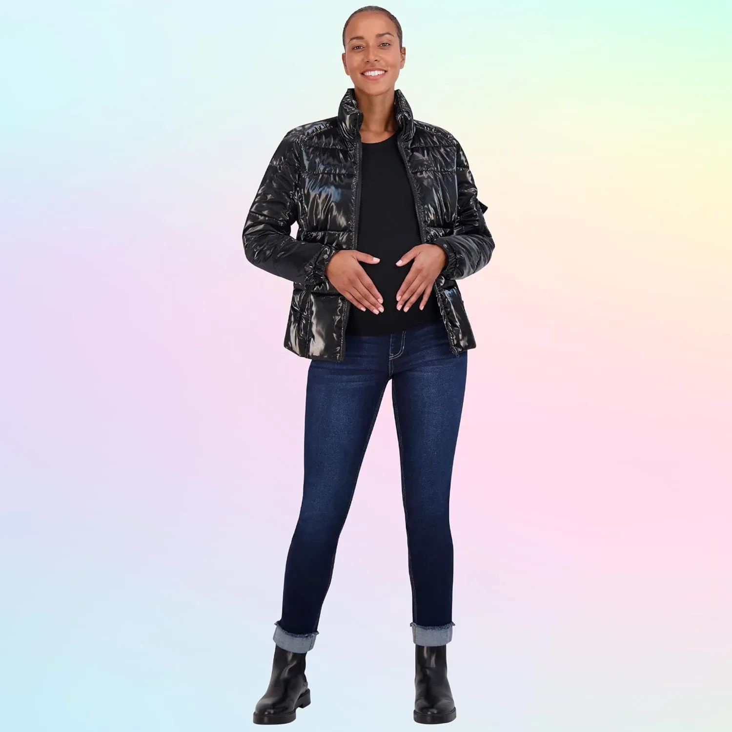 Savi Parker Womens Maternity Jeans Over The Belly - Pregnancy Clothes for All Seasons, Maternity Pants