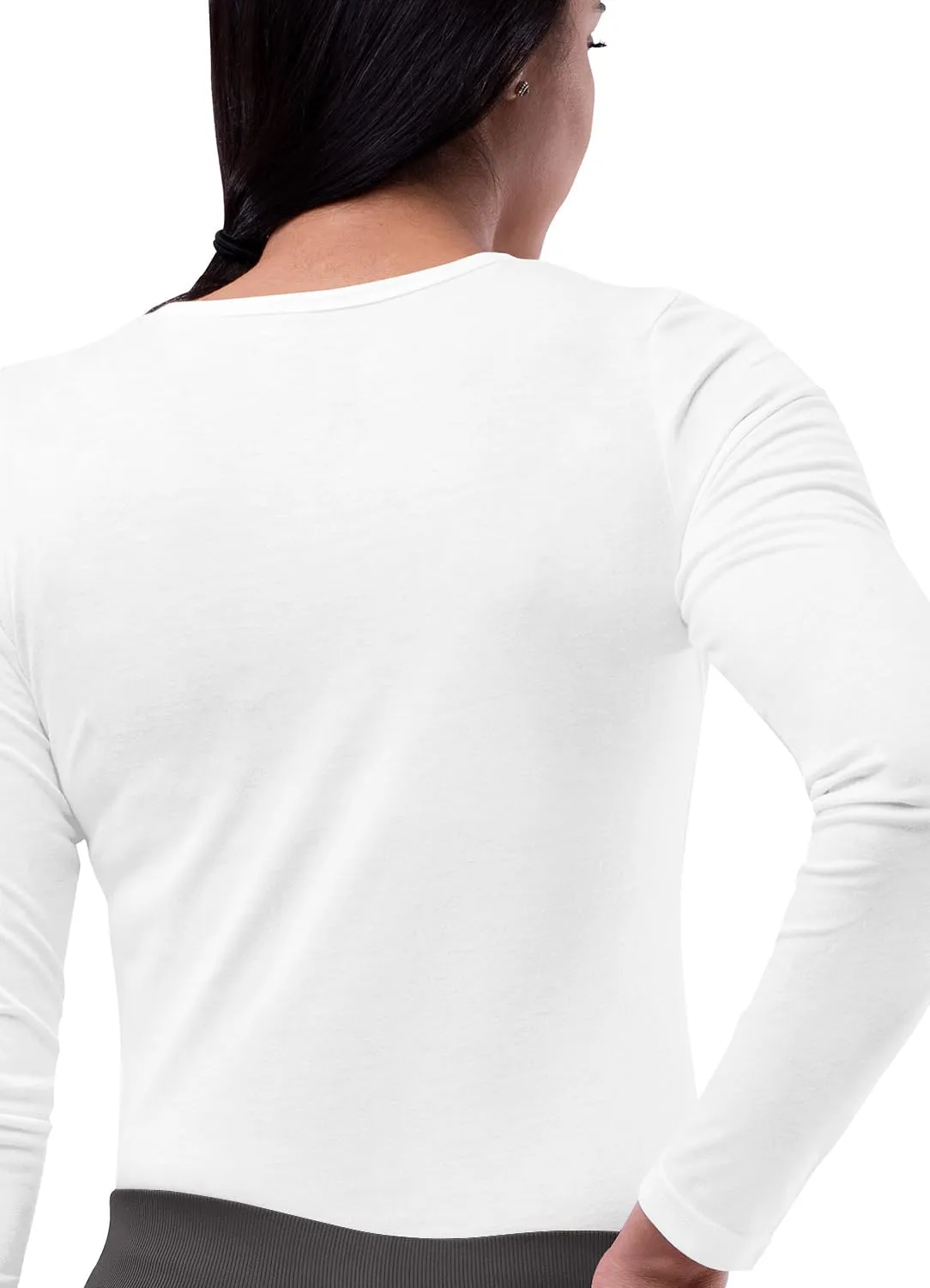 Sivvan Scrubs for Women - Long Sleeve Comfort Underscrub Tee 3-Pack