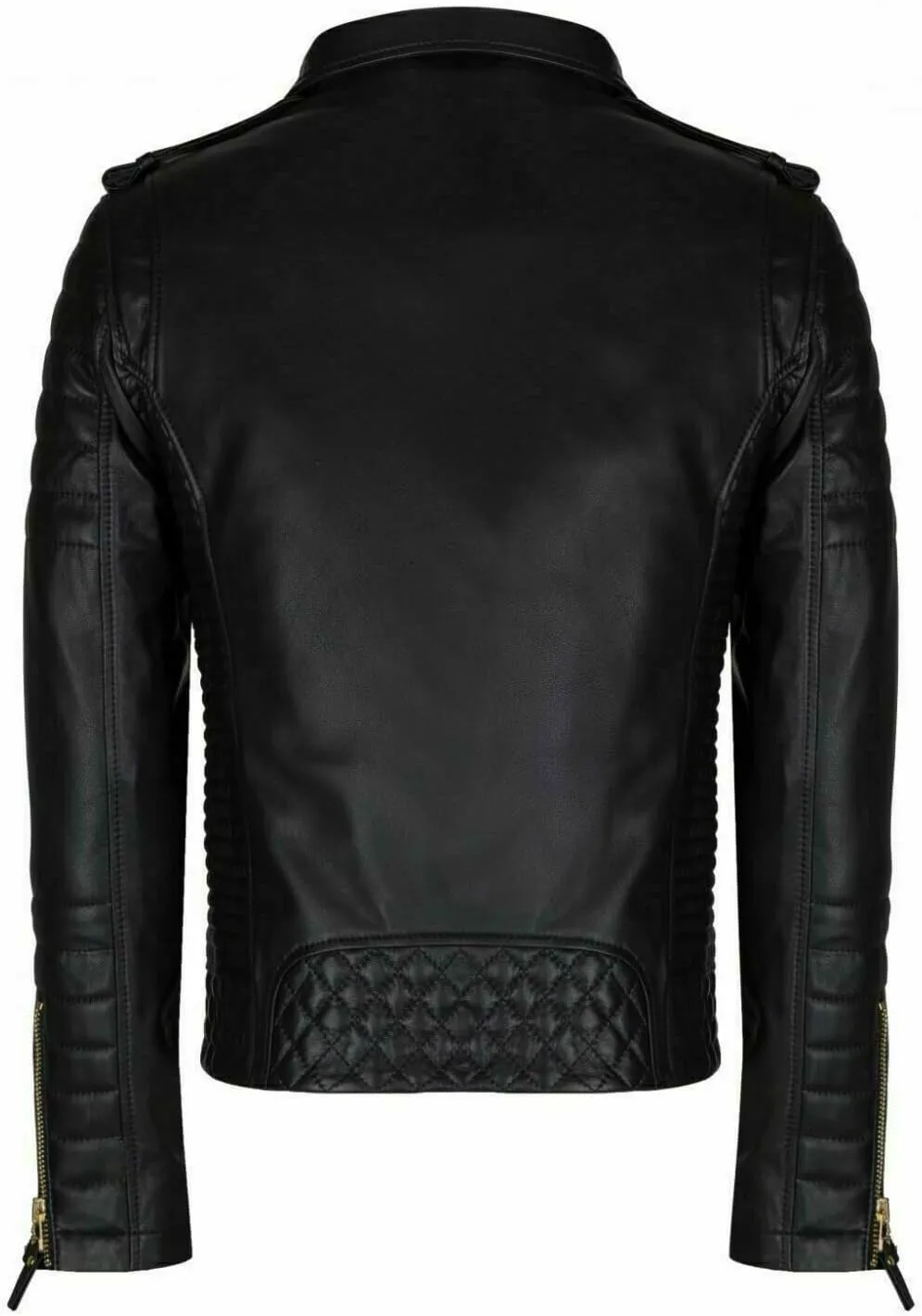 SKADO Genuine Leather Jacket Men Real Leather Jacket Biker Soft Lambskin SlimFit
