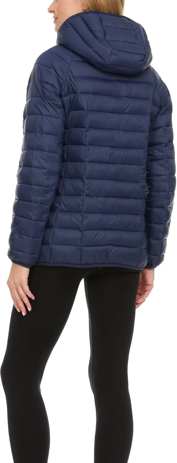 Spyder Packable Puffer Jacket Womens with Hood, Lightweight Full Zip Winter Quilted Womens Puffer Coat