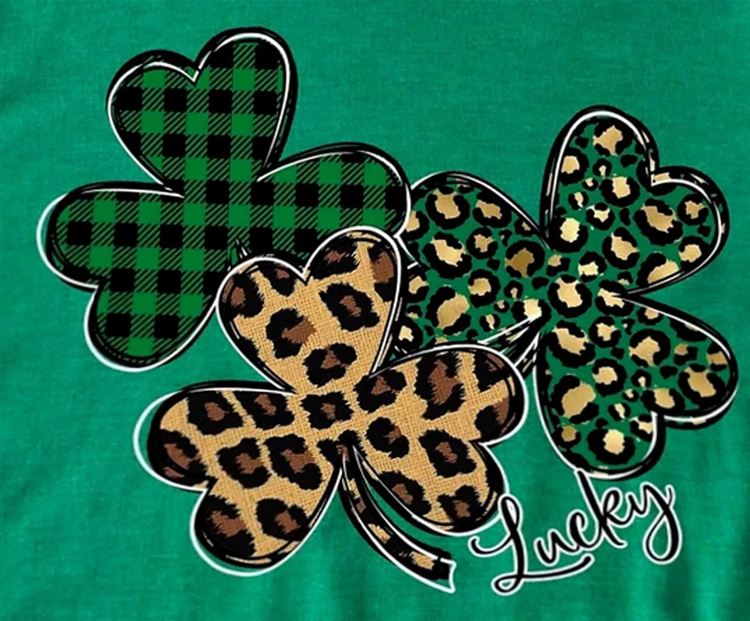 St Patrick's Day Shamrock Tank Tops for Women Lucky Leopard Clover Graphic Racerback T Shirt Paddy's Irish Tops Camisole