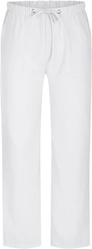 Sweatpants for Men 2024 Trendy Cotton Linen Casual Pants Straight Wide Leg Sweatpants Elastic Waist Drawstring Trouser