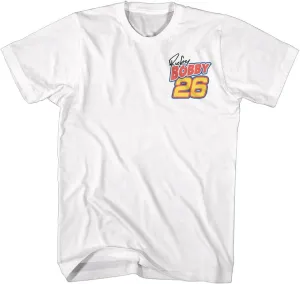Talladega Nights Ricky Bobby Best There is Front & Back Print Mens White Short Sleeve T Shirt Graphic Tee