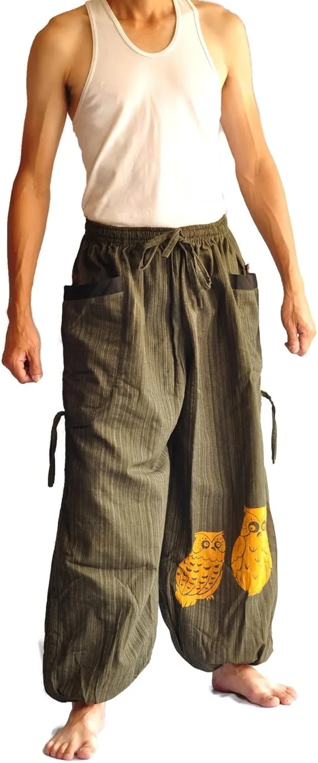 Thai Pants, Hakama Pants, Harem Pants Men, Thai Fisherman Pants, Japanese Pants, Harem Pants