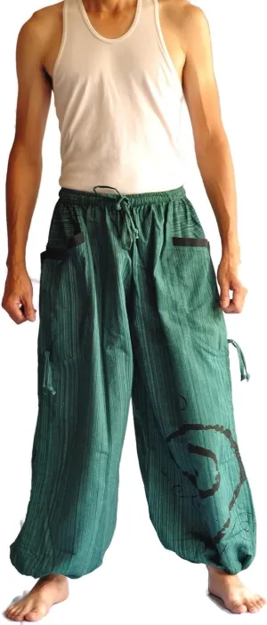 Thai Pants, Hakama Pants, Harem Pants Men, Thai Fisherman Pants, Japanese Pants, Harem Pants