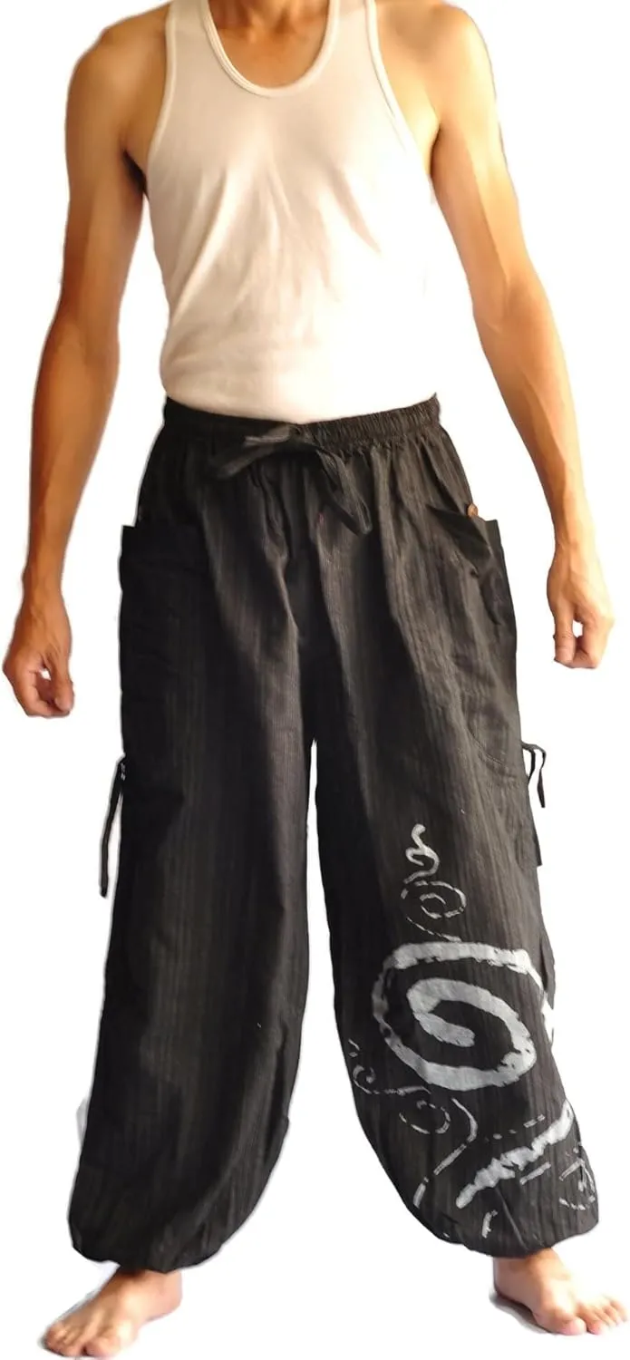 Thai Pants, Hakama Pants, Harem Pants Men, Thai Fisherman Pants, Japanese Pants, Harem Pants