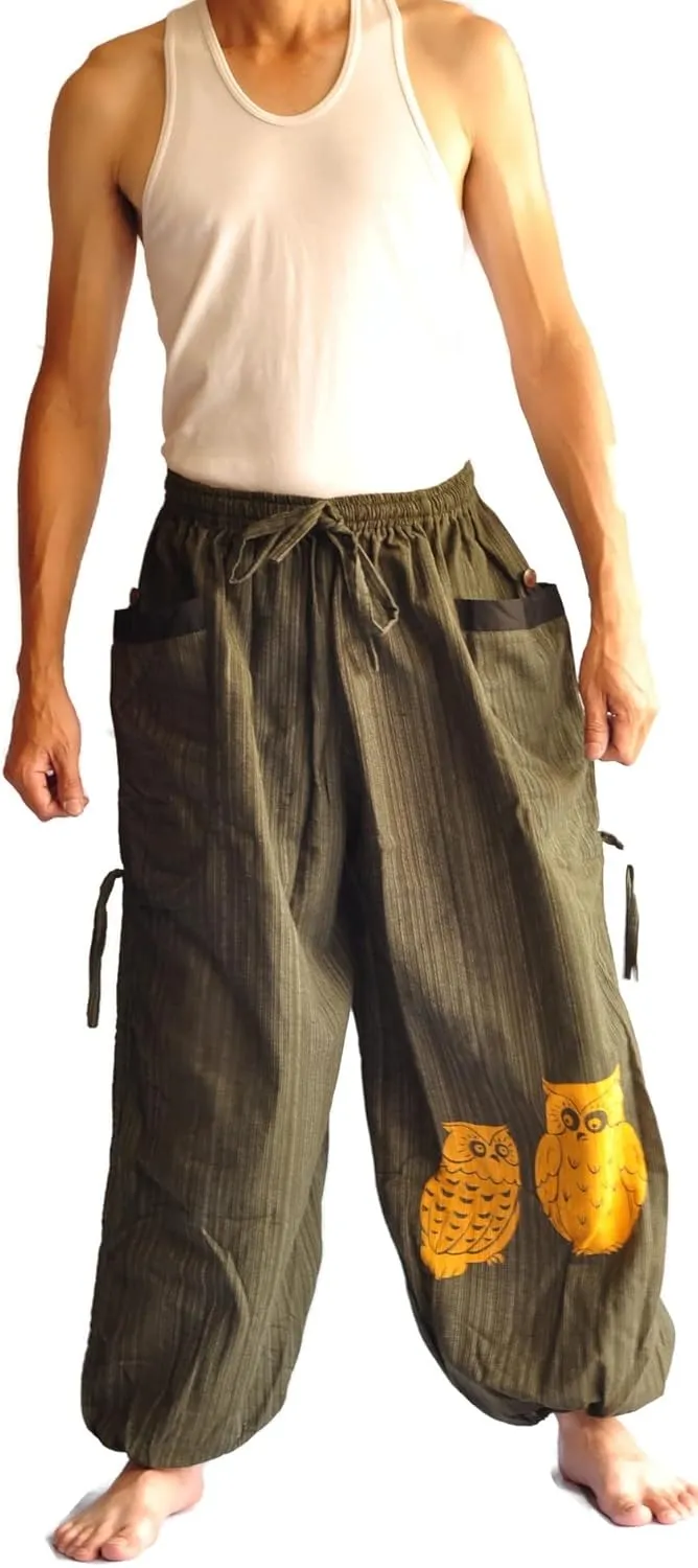 Thai Pants, Hakama Pants, Harem Pants Men, Thai Fisherman Pants, Japanese Pants, Harem Pants