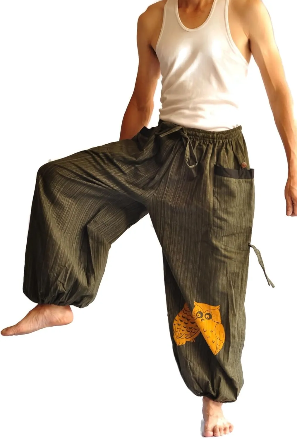 Thai Pants, Hakama Pants, Harem Pants Men, Thai Fisherman Pants, Japanese Pants, Harem Pants