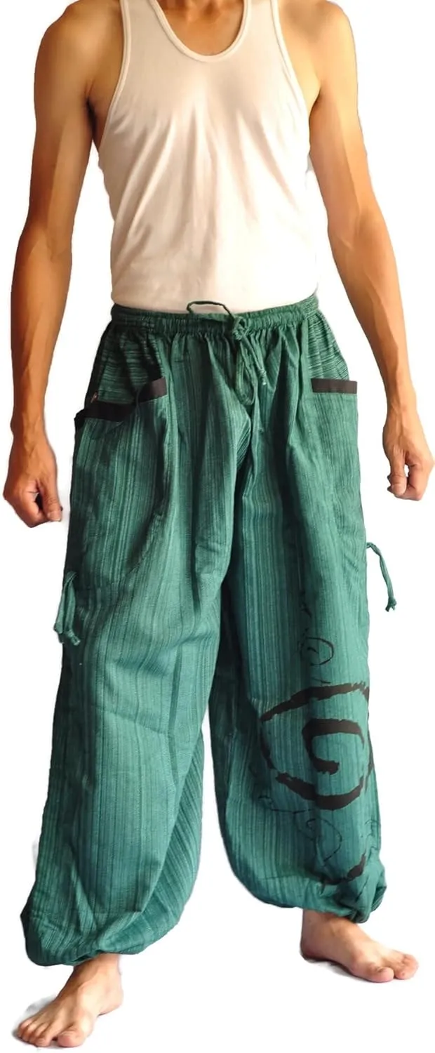 Thai Pants, Hakama Pants, Harem Pants Men, Thai Fisherman Pants, Japanese Pants, Harem Pants