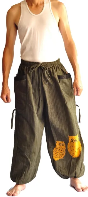 Thai Pants, Hakama Pants, Harem Pants Men, Thai Fisherman Pants, Japanese Pants, Harem Pants