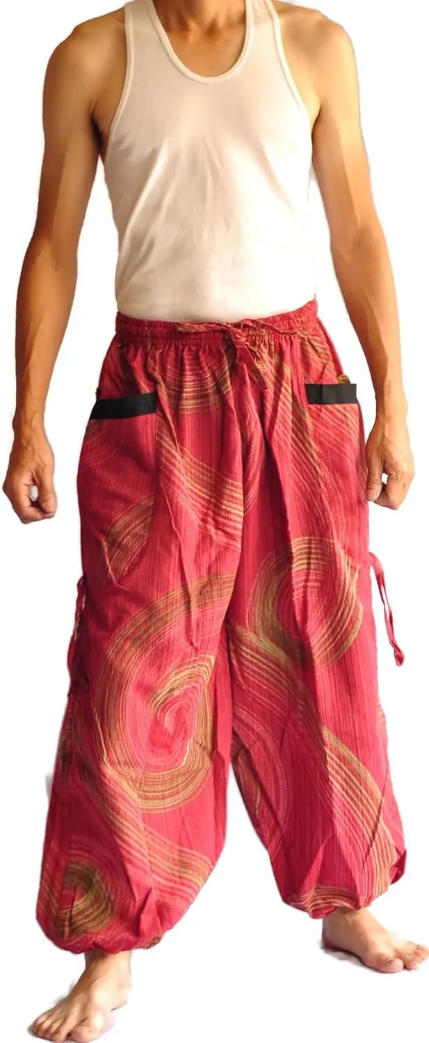 Thai Pants, Hakama Pants, Harem Pants Men, Thai Fisherman Pants, Japanese Pants, Harem Pants